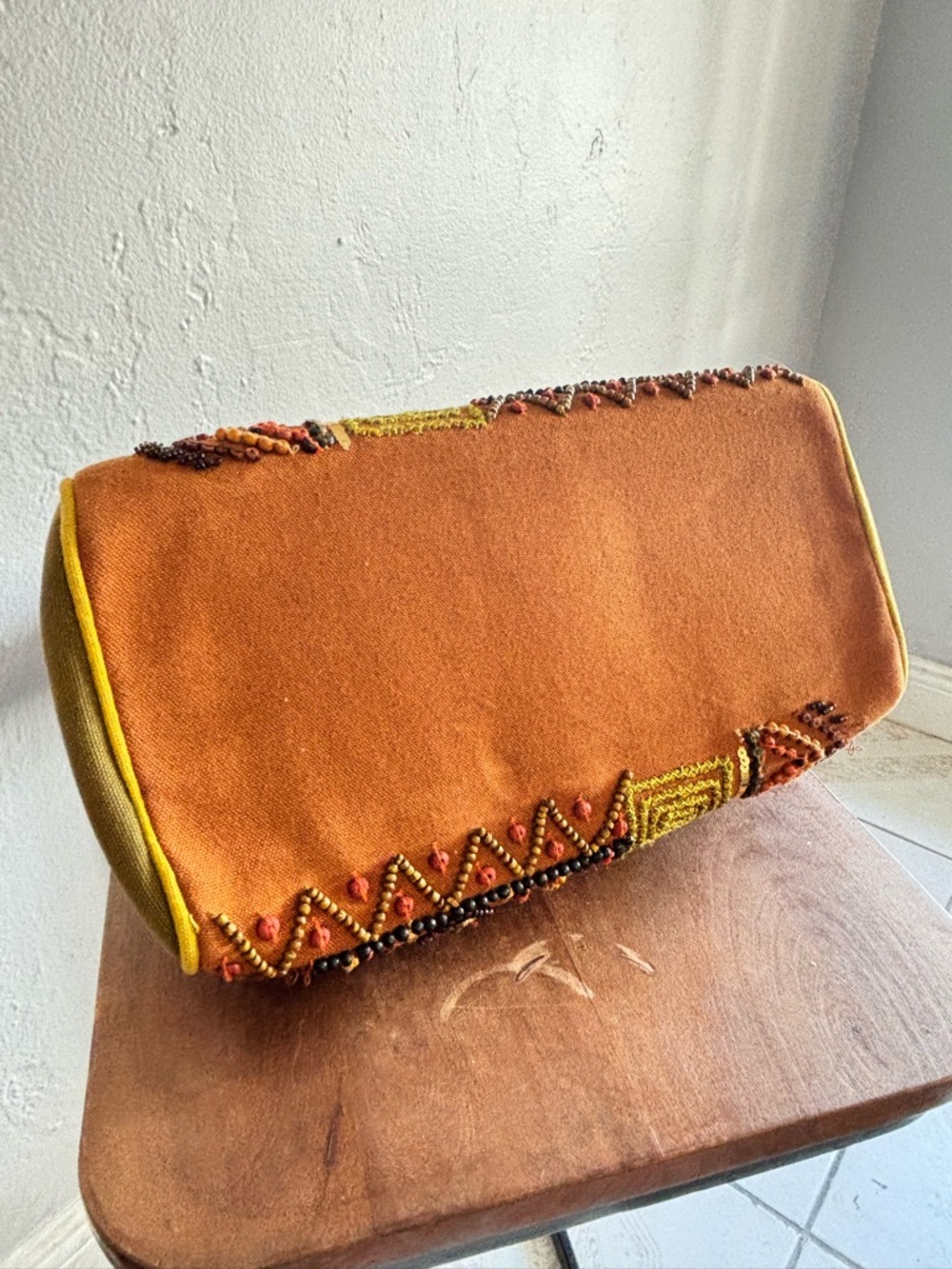 Boho Beaded Embroidered Statement Bag Festival Indie Purse - Picture 8 of 10